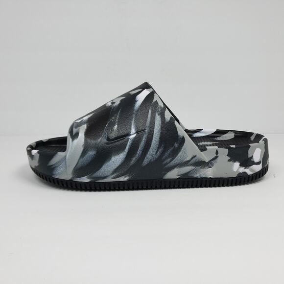Nike Calm Slide SE Mens Size 8 Womens Sz 9 Black Marble Slip On Slide Sandals main image 8